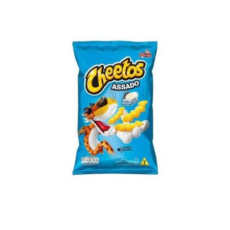 Biscoitos Salgadinhos Elma Chips cheetos requeijão Caixa c/ 50un