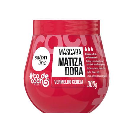 Imagem de SalonLine Máscara Matizadora Vermelho Cereja ToDeCacho 300g