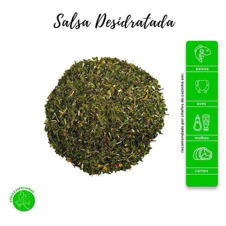 Imagem de Salsa Desidratada Premium 100% Natural Pote Com Dosador 20G