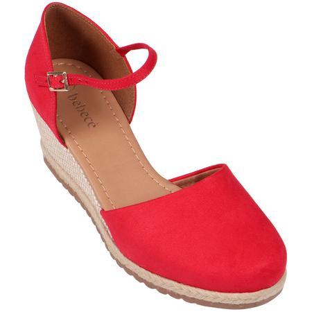 Sand lia Anabela Bebec Vermelho Bebece Sand lia Feminina