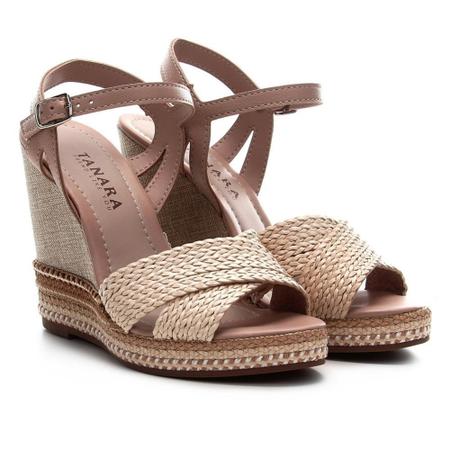 Sandália Anabela Tanara Tiras Tresse Feminina - Sandália Feminina -  Magazine Luiza