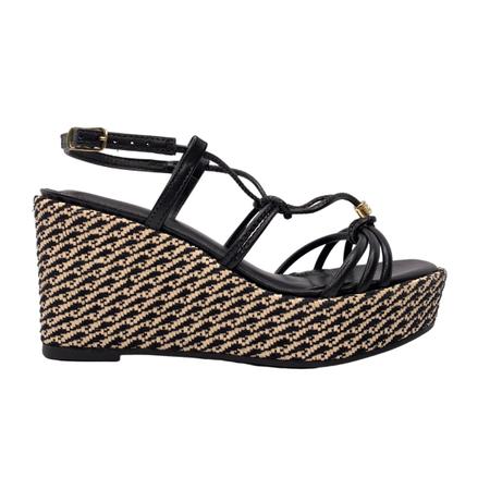 Sand lia Anabela Via Marte Feminina 2311501 Preto Preto