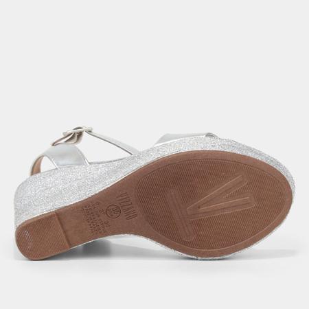 Sandalia anabela cortiça best sale vizzano