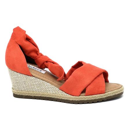 Sandalia bebece espadrille best sale vermelha