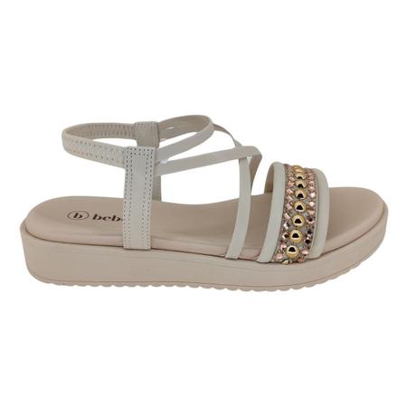 Sandália Bebecê Pedraria Flatform 2289712 - Feminino Imagem de Sandália Bebecê Pedraria Flatform 2289712 - Feminino