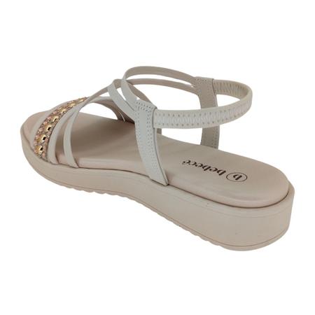 Sandália Bebecê Pedraria Flatform 2289712 - Feminino Imagem de Sandália Bebecê Pedraria Flatform 2289712 - Feminino