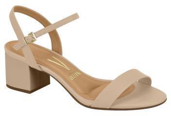 Sand lia Bege Salto Bloco Baixo Vizzano Sand lia Feminina
