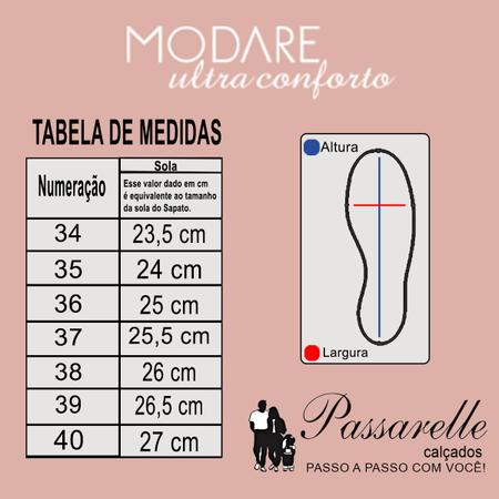 Modare tamanho sale 40
