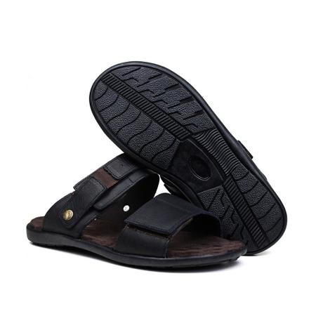 Sandália Casual Masculino Couro Deck B HB300 Conforto - Deck Be Imagem de Sandália Casual Masculino Couro Deck B HB300 Conforto