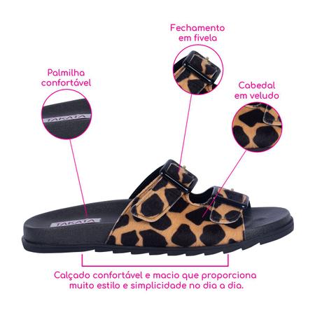 Imagem de Sandália Chinelo Feminina Fivela Rasteira Moderna Leve A9.05C