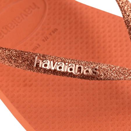 Imagem de Sandália Chinelo Havaianas Slim Square Glitter Bico Quadrado