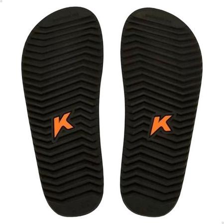 Sandália chinelo kenner nk6 preto dourado casual tratorado Imagem de Sandália chinelo kenner nk6 preto dourado casual tratorado
