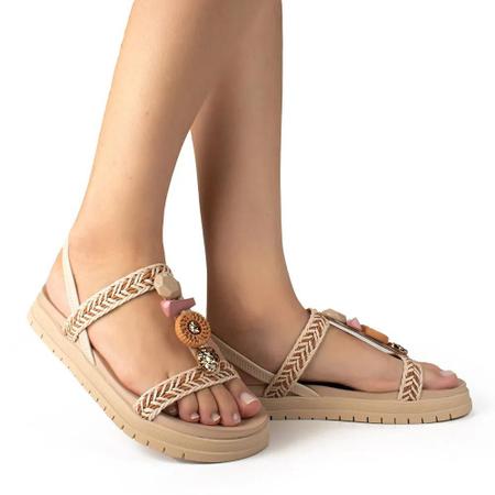 Sand lia Dakota Flatform Pedraria Y6801 Caramelo Juta Sand lia