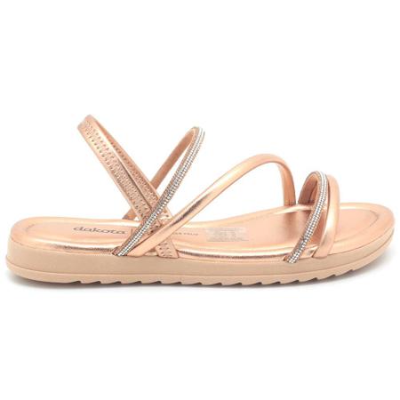 Imagem de Sandália Dakota Flatform Tiras Brilho Calce Fácil Feminino Y6994