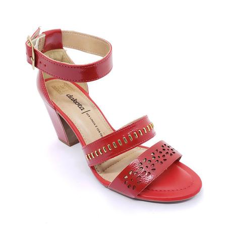 Sand lia Dakota Lasercut Vermelha Sand lia Feminina Magazine Luiza