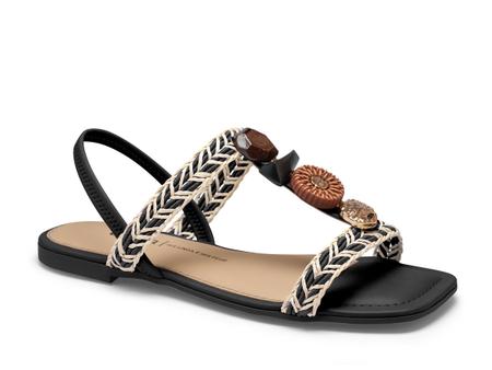 Sand lia Dakota Rasteira Calce F cil Conforto Sand lia Feminina