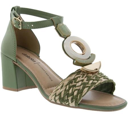 Sand lia Dakota Salto Grosso com Aplica es R fia Verde Sand lia