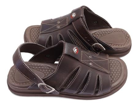 Sandália De Couro franciscana Chinelo Masculino Anatômica Antiestresse - Country-M Imagem de Sandália De Couro franciscana Chinelo Masculino Anatômica Antiestresse