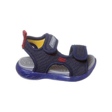 Imagem de Sandália de Led Infantil Masculina Ortopé Energy Light Fecho Duplo Azul Marinho