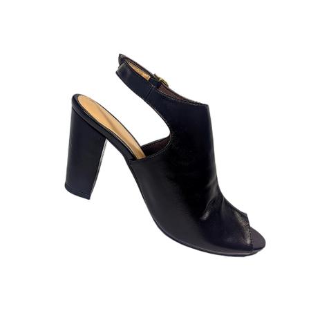 Imagem de Sandália Feminina Ankle Boot Preto Fechada Salto Alto