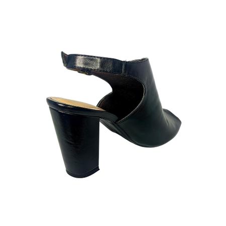 Imagem de Sandália Feminina Ankle Boot Preto Fechada Salto Alto