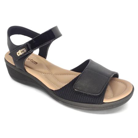 Sandalia comfortflex hotsell salto baixo