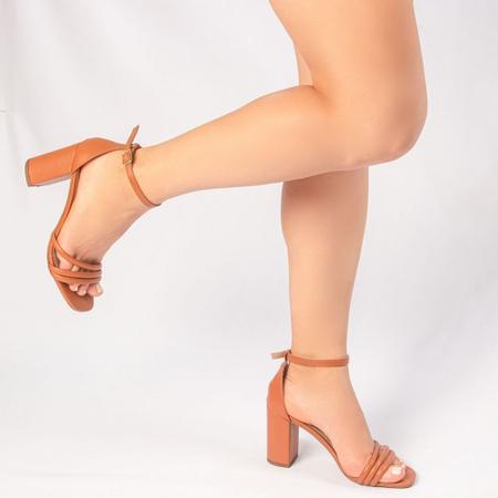 Sandalia salto grosso 8 cm cheap