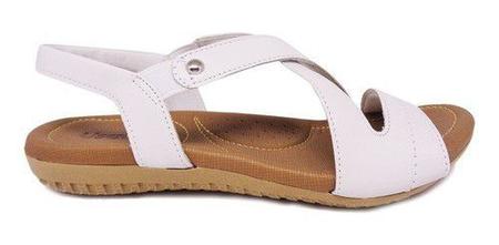 Sand lia Feminina Ortop dica Usaflex Couro Liso R1804 Sand lia