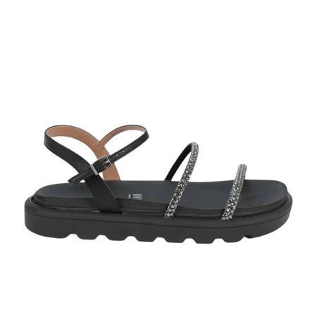 Imagem de Sandalia Feminina Papete Vizzano Flatform Brilho Preto