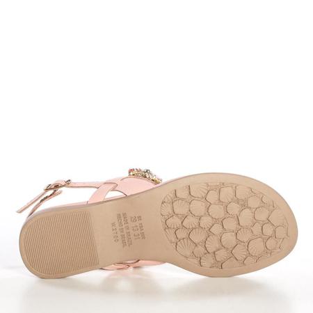 Sandália Feminina Rasteira Dakota Pink Cats Com Pedraria Imagem de Sandália Feminina Rasteira Dakota Pink Cats Com Pedraria