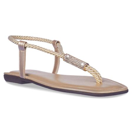 Sandalia Feminina Rasteira Rasteirinha confort com Brilho Glitter