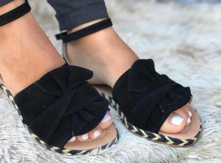Sand lia Fivela E La o Rasteirinha Nobuck Confort vel Sarah