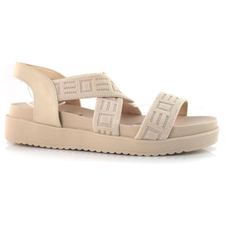 Sand lia Flat Feminina Bebec Creme T2279 565 Bebece Sand lia