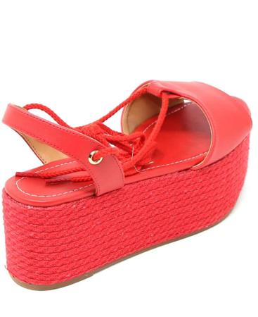 Sandália flatform best sale vizzano espadrille