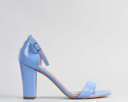 Salto alto cheap grosso azul