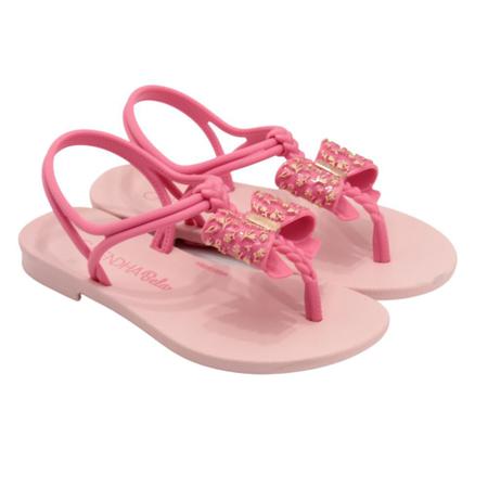 Sand lia Infantil Feminina Grendha 18549 Bela Cacau Rosa Doce