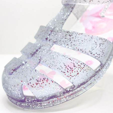 Imagem de Sandália Infantil Giovanna Melissa Cristal Glitter Led Menina 1615