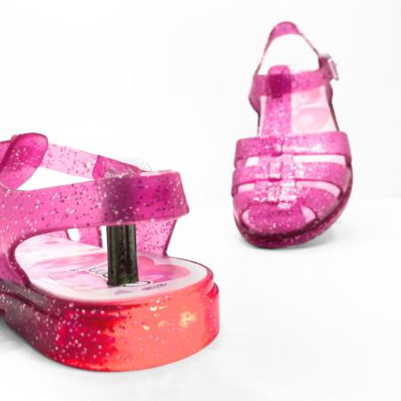 Imagem de Sandália Infantil Giovanna Melissa Cristal Glitter Led Menina 1615