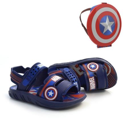 Sandália Infantil Grendene Menino Marvel com Mochila 22368 Homem Aranha ou  Capitão América - Sandália Infantil - Magazine Luiza