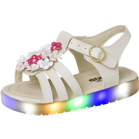 Sandalia infantil com store luz de led