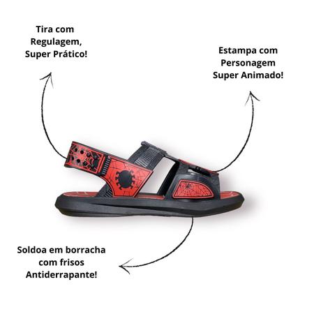 Imagem de Sandalia Kids Homem Aranha Buggy Grendene 22940