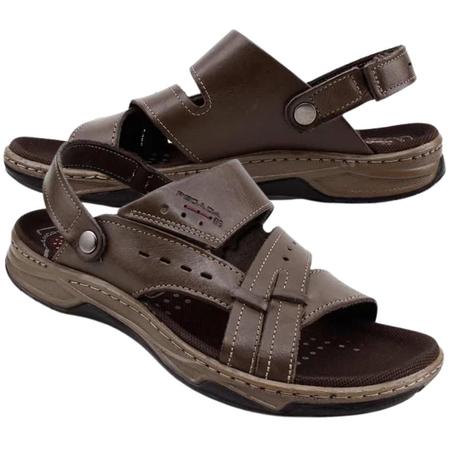 Sand lia Masculina Pegada Em Couro 132203 Papete Anat mica