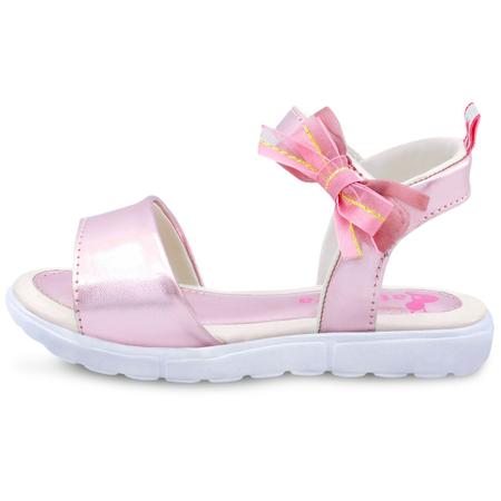 Sandália Menina Infantil Feminina Rosa Metalizada Laço Gatatuya Imagem de Sandália Menina Infantil Feminina Rosa Metalizada Laço Gatatuya