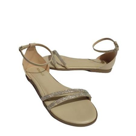 Sandália Miemili Feminina Castor Creme e Preto Ref:12010 Imagem de Sandália Miemili Feminina Castor Creme e Preto Ref:12010