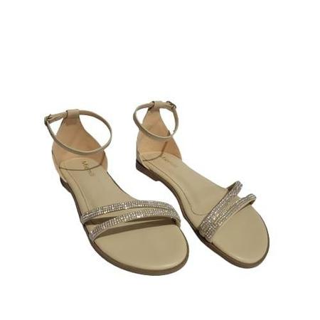 Sandália Miemili Feminina Castor Creme e Preto Ref:12010 Imagem de Sandália Miemili Feminina Castor Creme e Preto Ref:12010
