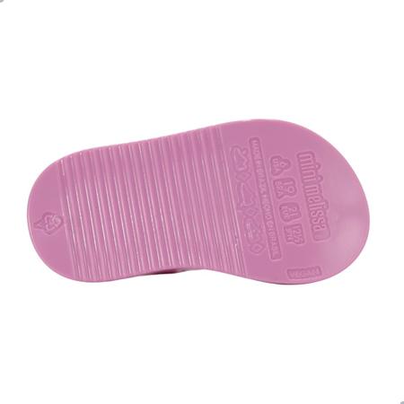 Sandalia Mini Melissa Stripes M Lover Bb Rosa Imagem de Sandalia Mini Melissa Stripes M Lover Bb Rosa