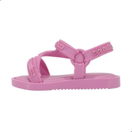 Sandalia Mini Melissa Stripes M Lover Bb Rosa Imagem de Sandalia Mini Melissa Stripes M Lover Bb Rosa