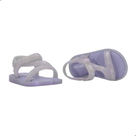 Sandalia Mini Melissa Stripes M Lover Bb Violeta Imagem de Sandalia Mini Melissa Stripes M Lover Bb Violeta