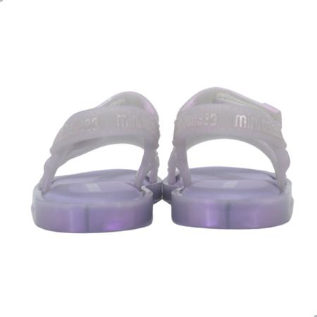 Sandalia Mini Melissa Stripes M Lover Bb Violeta Imagem de Sandalia Mini Melissa Stripes M Lover Bb Violeta