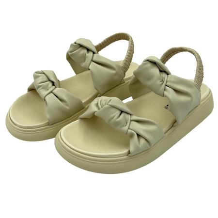 Sand lia Moleca Tiras Duplas com N Casual Sand lia Feminina